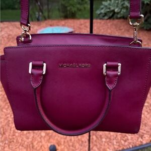 Michael Kors Satchel in Deep Burgundy